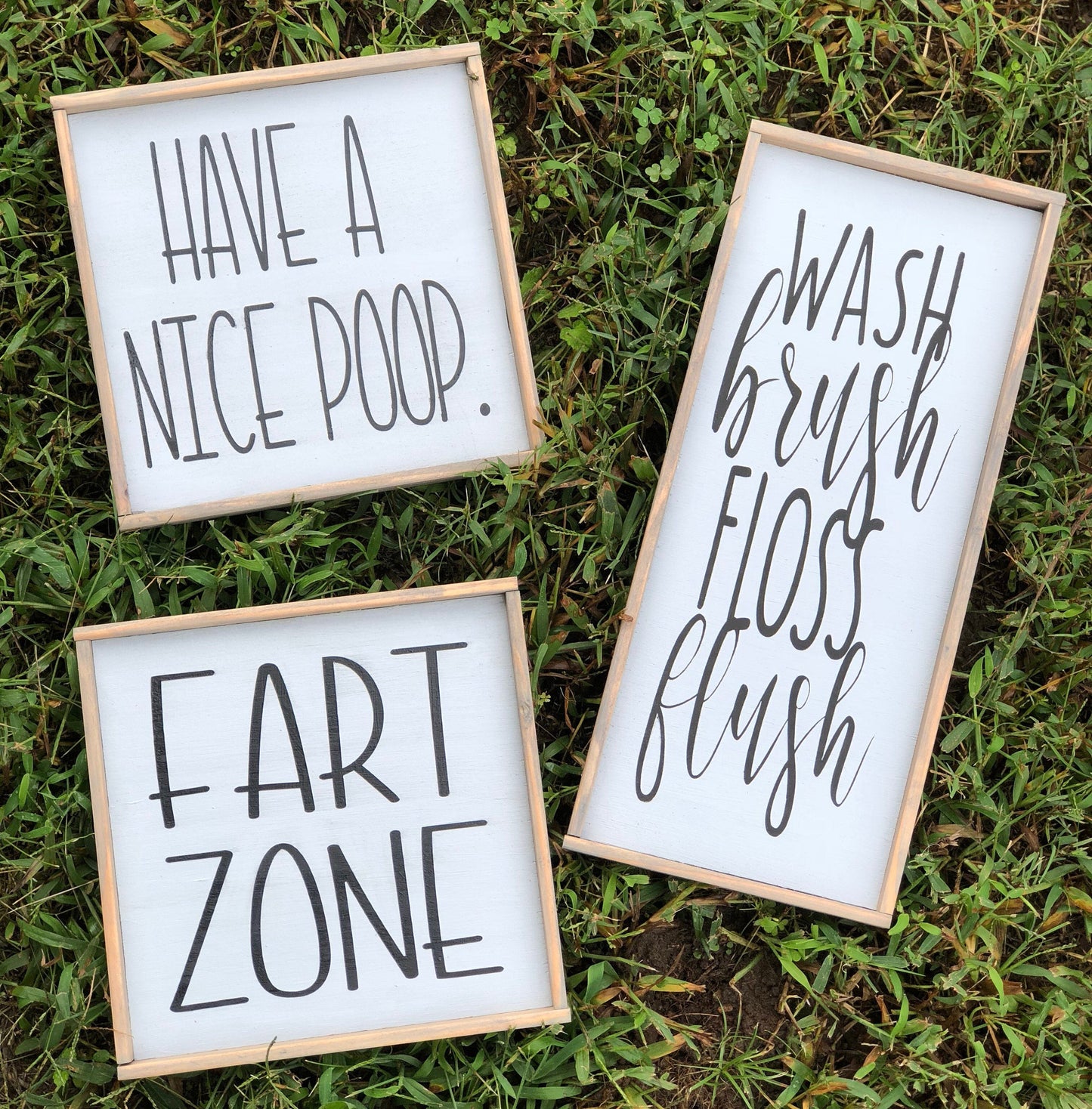 Wash Brush Floss Flush | Have A Nice Poop | Fart Zone