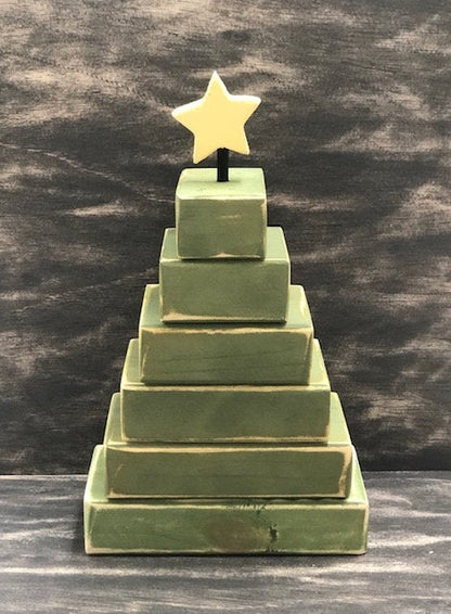 Stacked 2x4 Tree - Painted