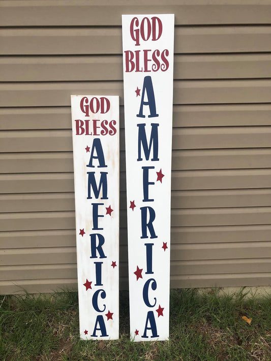 God Bless America - Porch Sign