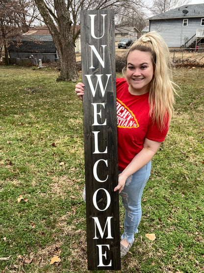 Unwelcome Porch Sign