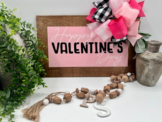 Happy Valentine’s Day - Early American - 18x11” Door Hanger