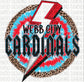 Webb City Cardinals Circle Bolt  - Custom Tee
