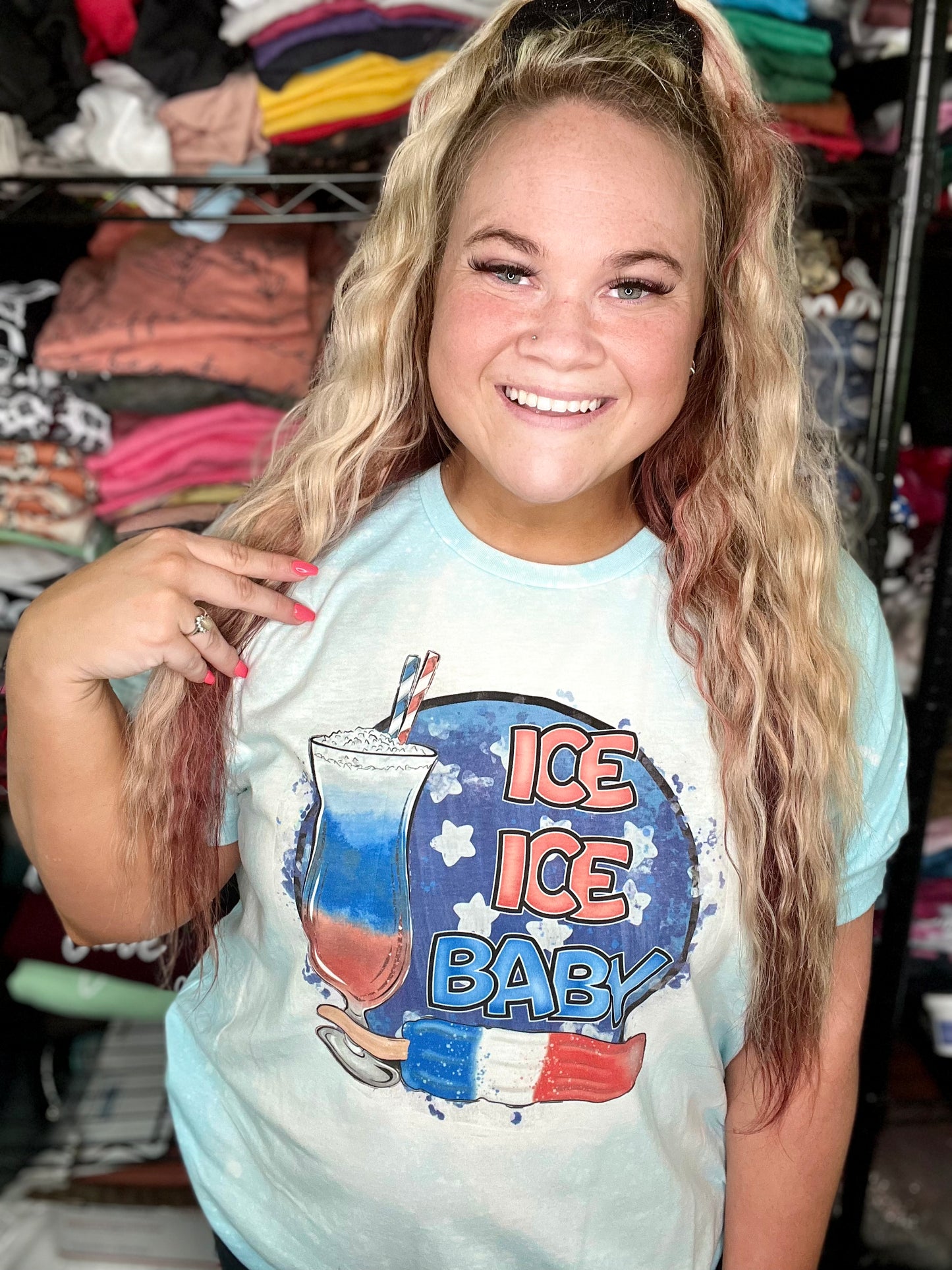Ice Ice Baby Americana - Custom Tee