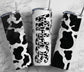 Cowhide Doodle Letters - 20 oz Tumbler