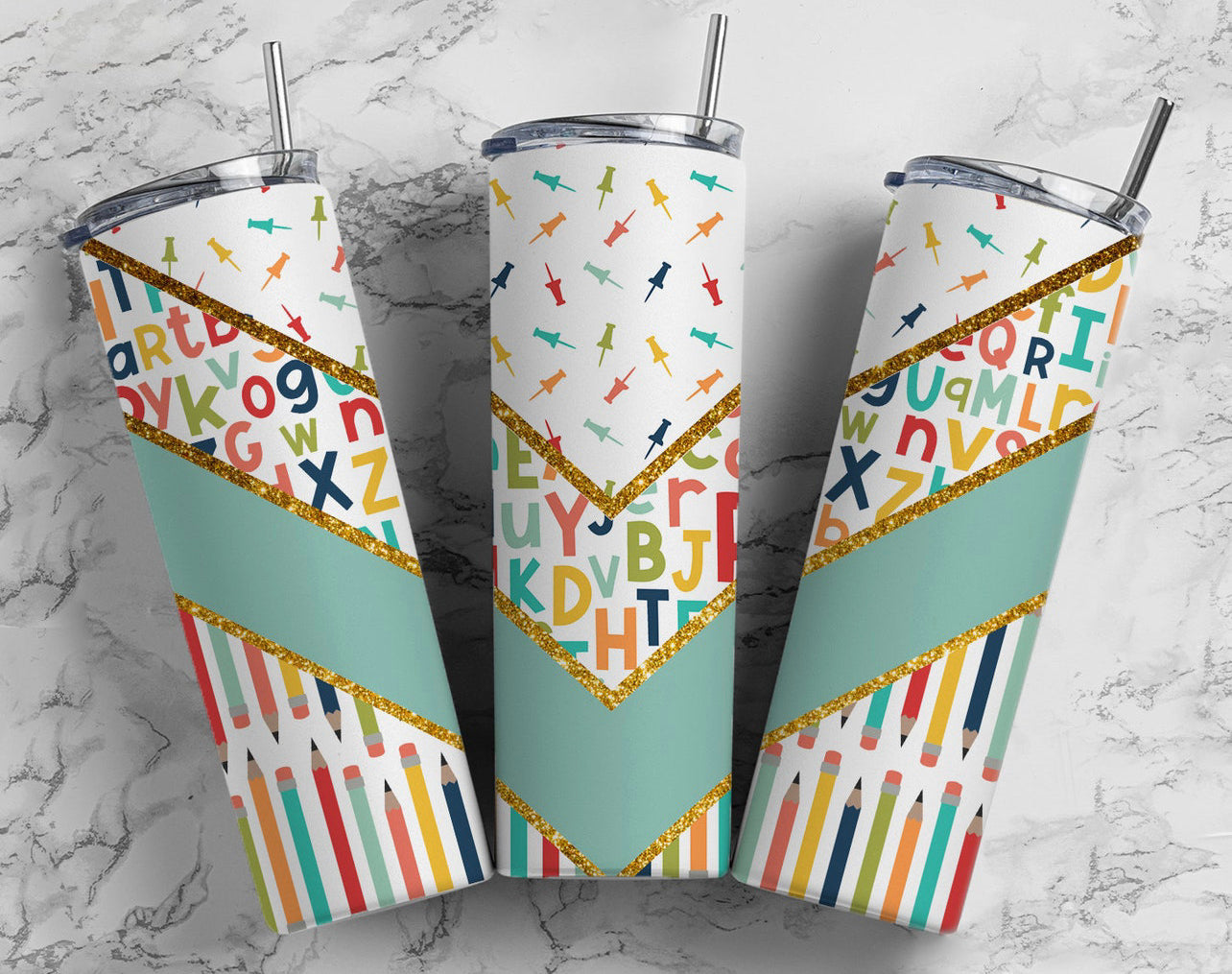 Teacher Vibes - 20 oz Tumbler