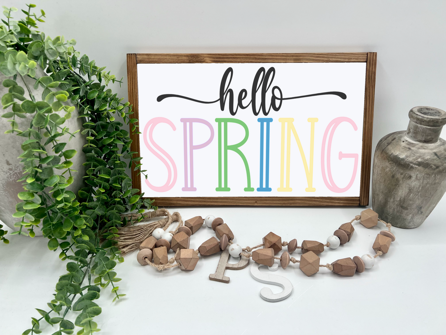 Hello Spring - Wood Sign