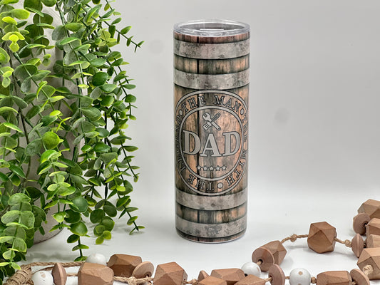 Dad The Man, Myth, Legend Wood - 20 oz Tumbler