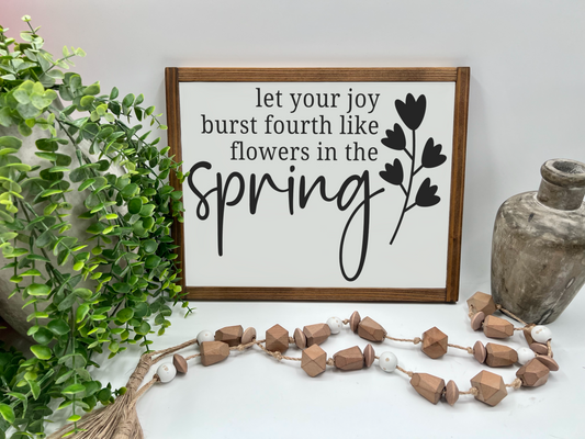 Let Your Joy - Wood Sign