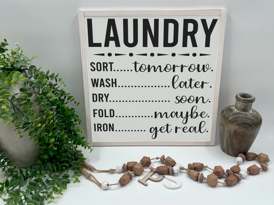 Laundry - Wood Sign